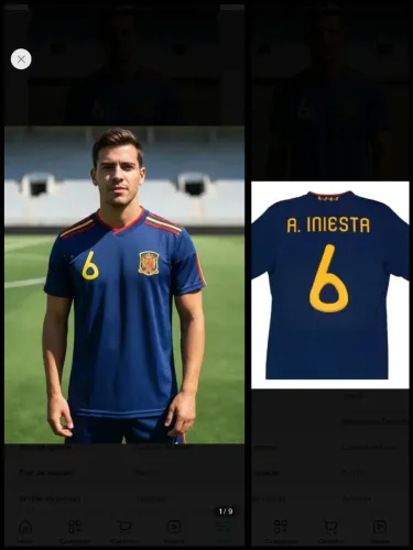 Camiseta Espanha iniesta