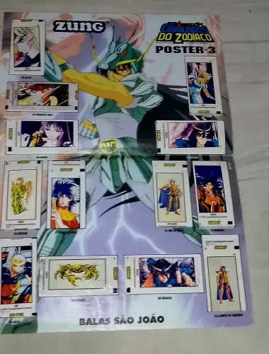 Álbum poster 3 cavaleiros do zodíaco zung