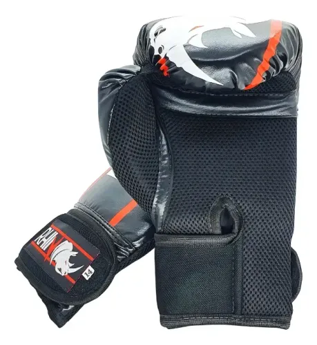 Luva De Boxe Muaythai Rhino Profissional Tamanho 16oz - Boxing Treino Saco de pancada Acad