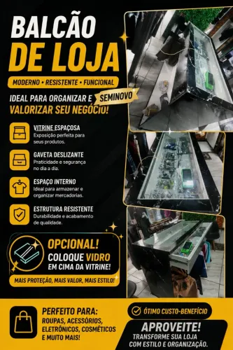 Balcão seminovo