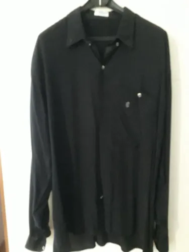 Camisa masculina - Gandhi - viscose preta