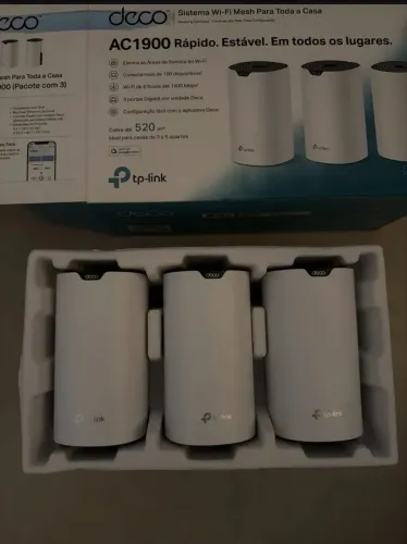 Roteador Tp-link Deco M4 Mesh Branco Kit 3 Unidades