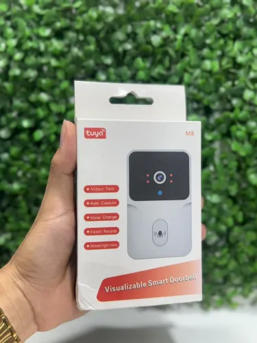 Campainha Inteligente com Câmera Wi-Fi Tuya M8 Visão Noturna | Segurança pro Seu Lar
