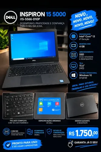 Notebook dell insperon 15 5000