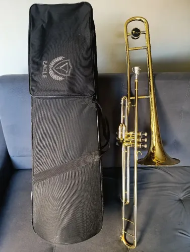 Trombone de Pistos/Válvulas - Eagle TV602 - Impecável 