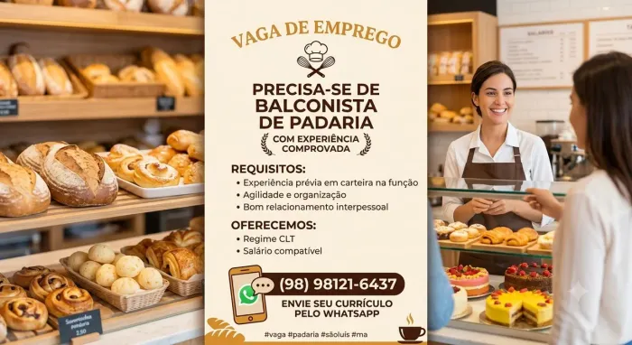 BALCONISTA DE PADARIA 