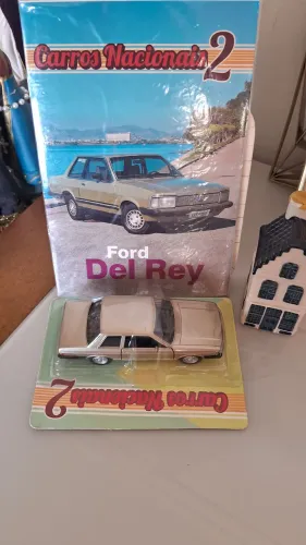 Ford Dey Rey Carrinho Miniatura Carros Nacionais Clássicos 2 com fascículo