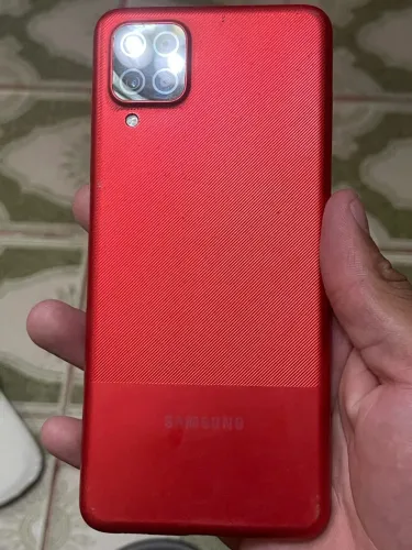 Samsung A12 vermelho semi novo