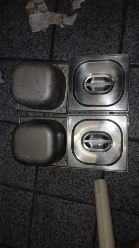 Cuba Gastronômica em Aço Inox GN 1/2 com Tampa - Ideal para Restaurantes