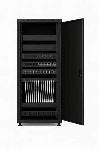 Promoção Kit Rack 12U Parede + Rack Piso 40U 19" Prof. 570mm