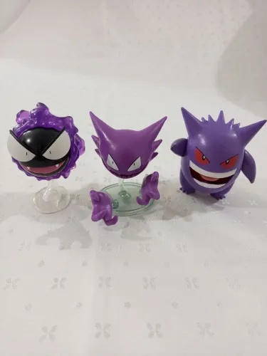 Trio Pokémon Gengar + Haunter + Gastly (Jazwares Original)