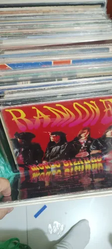 Coleção de discos de vinil 