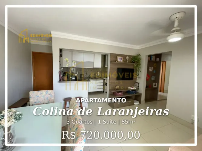 Oportunidade única: apartamento com 3 quartos em Colina de Laranjeiras!