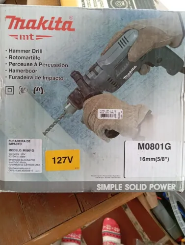 # Furadeira de Impacto # Makita # M0801G # Novissima # 127 v .16mm. 500W #