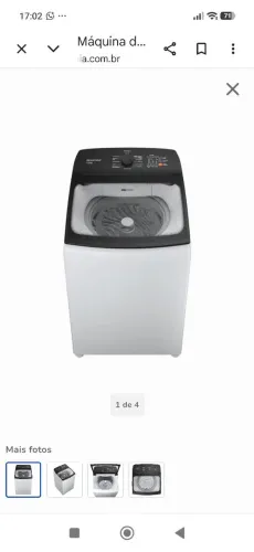 Máquina de Lavar Brastemp 12kg - ciclo tira bolinhas