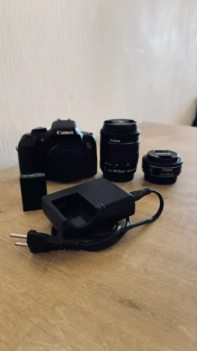 Canon T6i + Lente 24mm + Lente 18-55mm Kit