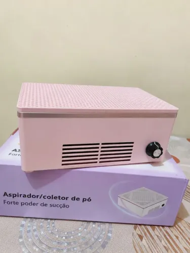 Aspirador/Coletor de Pó para Unhas Rosa - Conservado