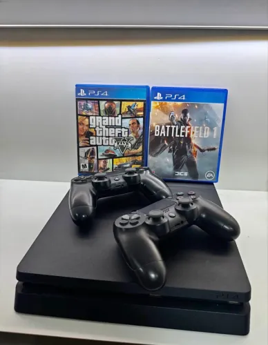 PS4 Slim vendo ou troco