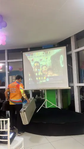 Telão datashow 