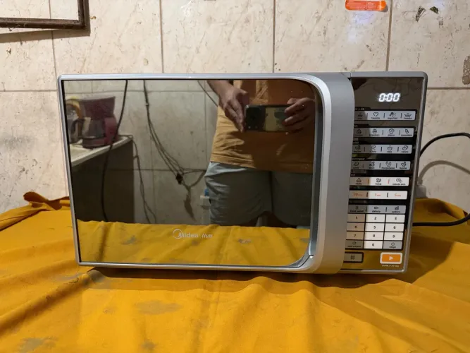 Microondas midea espelhado cromado! 32 litros