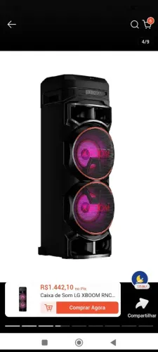 Caixa bombox lg rnc9
