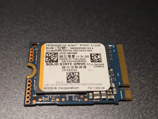 SSD NVMe M.2 2230 Kioxia 512GB PCIe Gen4x4