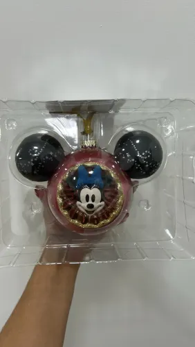 Ornamento de Natal Minnie. Original disney