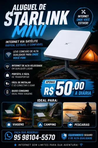 Aluguel de Starlink mini