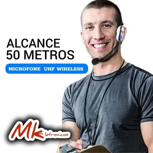 Microfone UHF Wireless Sem Fio