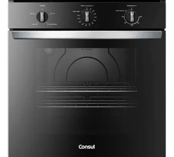 Forno embutido, 220v, cor preta