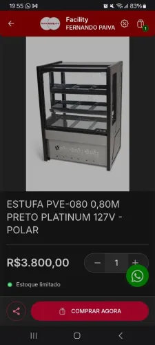 Estufa seminova
