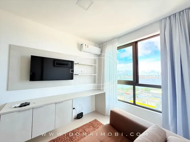 FLAT MOBILIADO PARA LOCAÇÃO | 36m² | PRÓXIMO AO SHOPPING RECIFE | ANDAR ALTO
