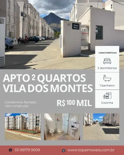 Apartamento com 2 quartos Vila dos Montes