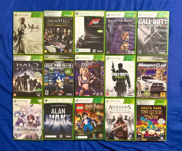Lote 15 Jogos XBOX 360 (incluindo jogos raros)