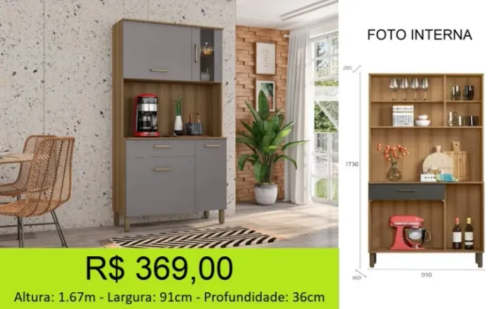 Cozinha compacta a pronta entrega - Retire hoje mesmo