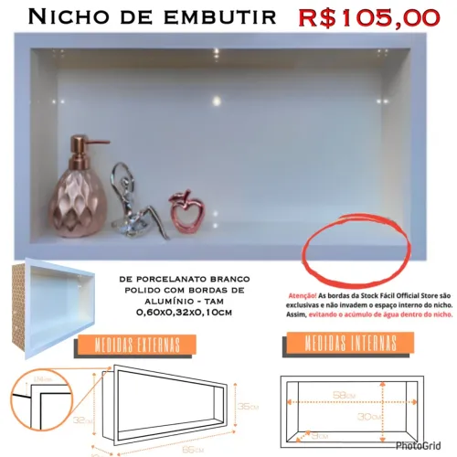 Nicho de embutir