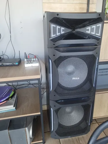 CAIXA SOM PHILCO 2500W RMS SOM ABSURDO 