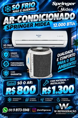 ? SPRINGER 12.000 BTUS ? só REFRIGERA 