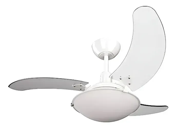 Ventilador de Teto Tron Aura 1m Branco Pás Transparentes