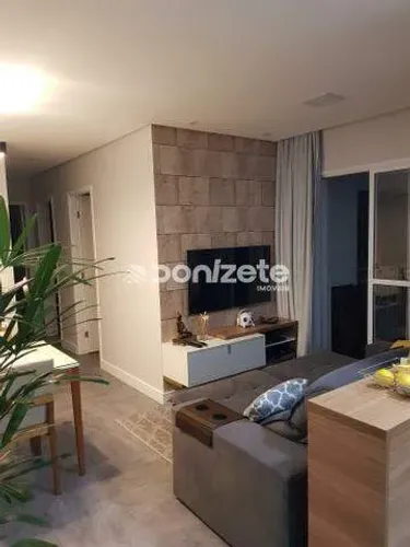 Apartamento com Varanda Gourmet 3 Dormitórios com 2 Vagas em Santa Maria, Santo André  Mob