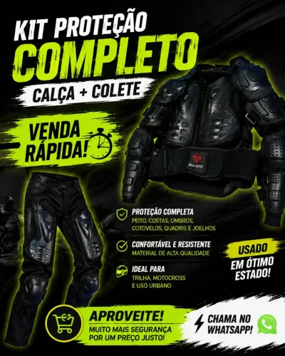 Conjunto de proteção Motociclista