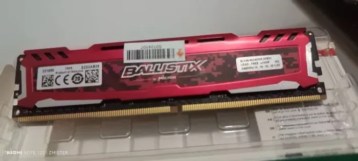 Memória RAM Ballistix 4GB DDR4 2400mhz