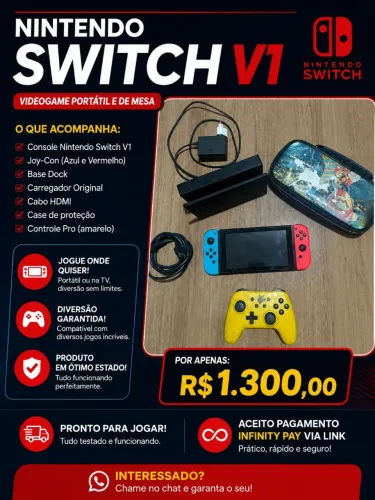 Nintendo Switch v1 128gb