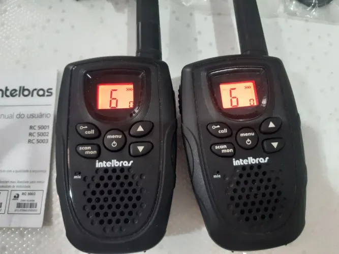 2x Walkie-talkie Intelbras radio rc5002