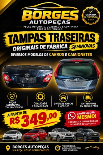 Tampa da carroceria de centenas de carros