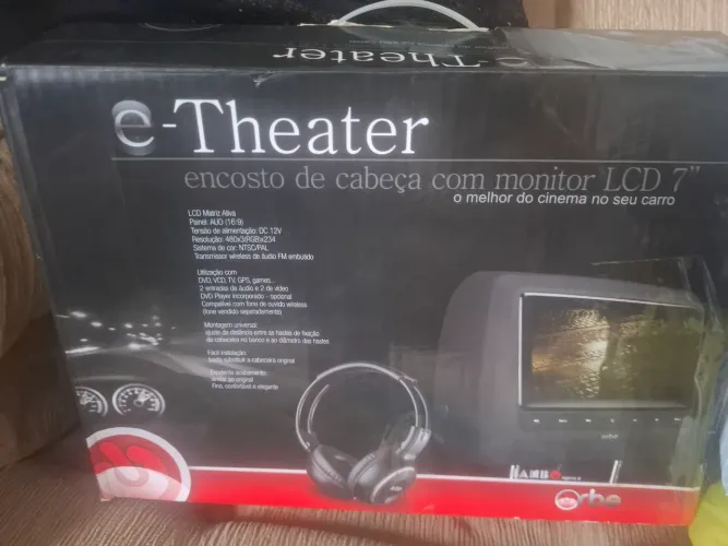 E-theater,encosto de cabeça com tela