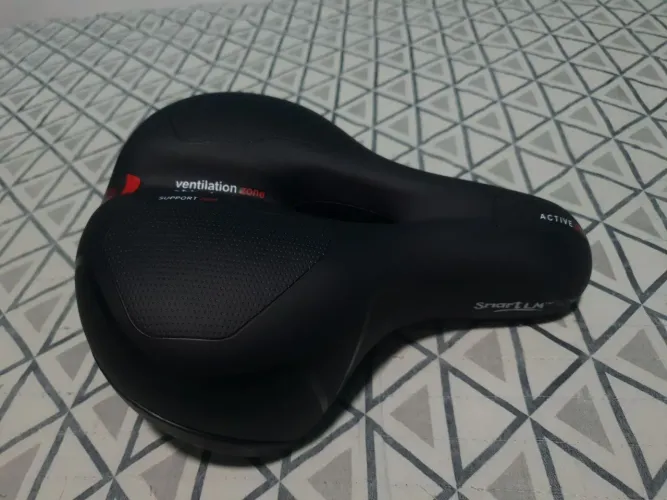 Sela bicicleta em gel, selim confort