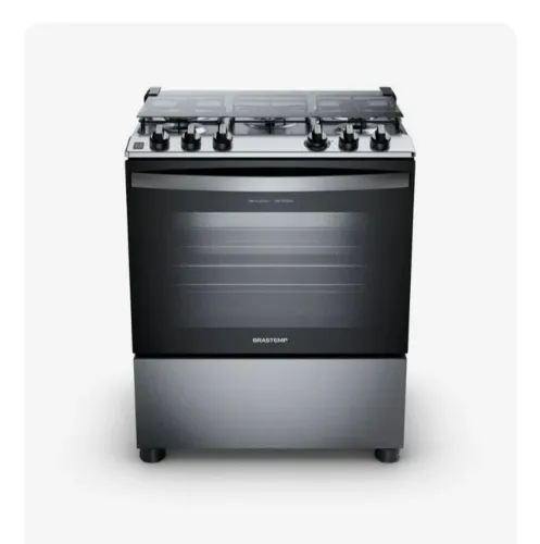 FOGÃO BRASTEMP 5 BOCAS INOX