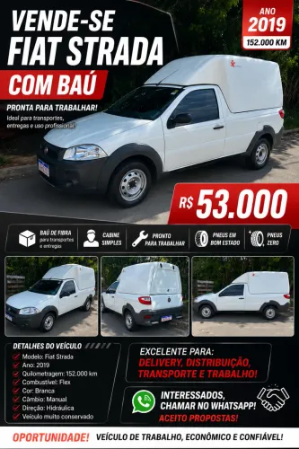 Fiat Strada Working Hard 1.4 Fire Flex 8V CS 2019