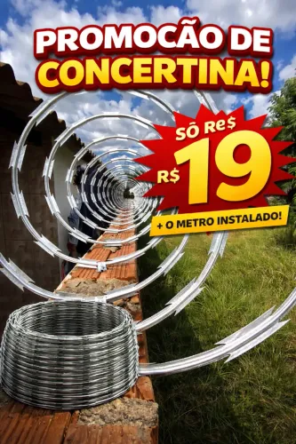 CONCERTINA O METRO INSTALADO